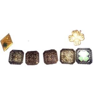 7 4-H Pins:  2-2nd , 3rd, 4th, 5th Sterling, 10K Clover & Junior Leadership Pin